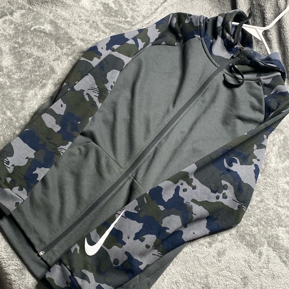 Blue camouflage Nike hoodie